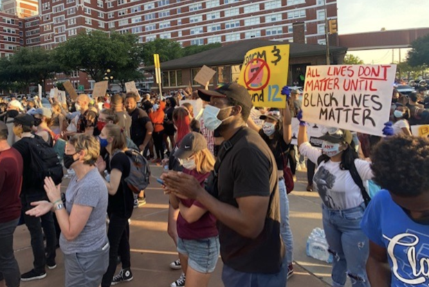 Solidarity Rally for George Floyd in Dallas 