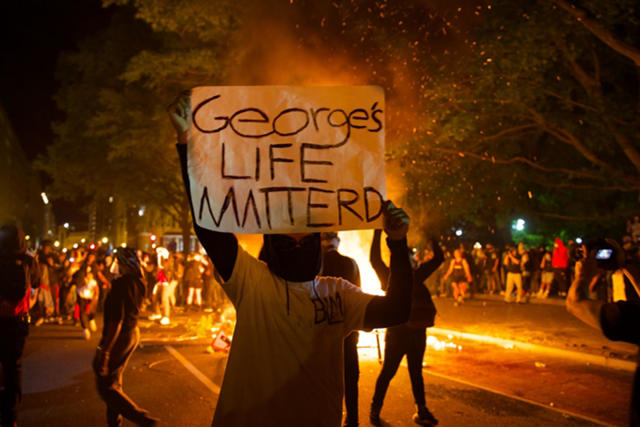 Peaceful George Floyd protests in US morph into violence and