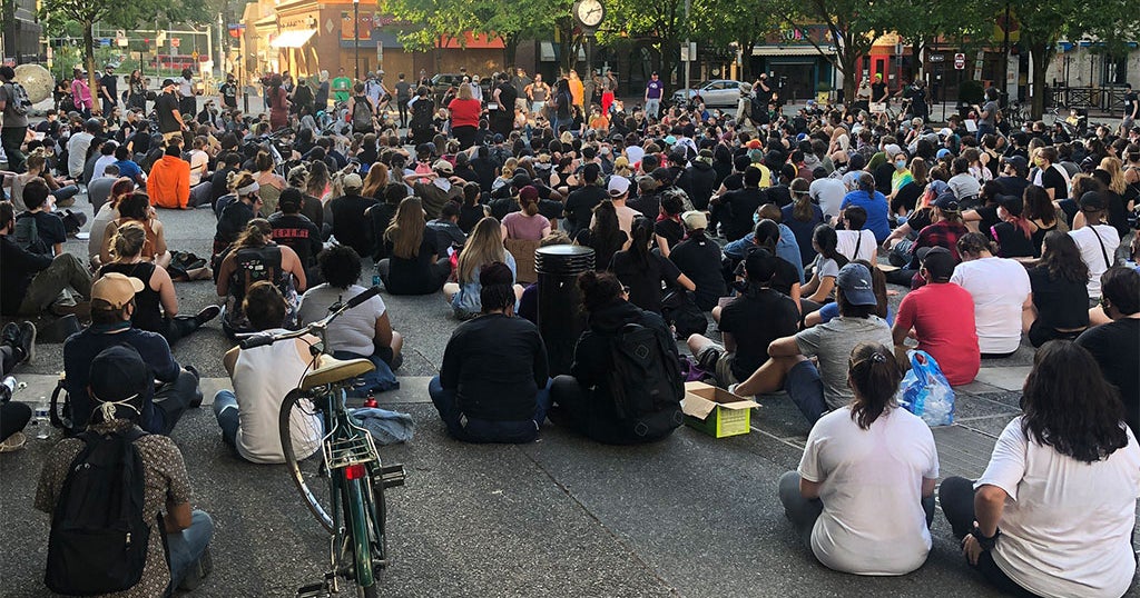 Peaceful Protesters Hold Hours Long Demonstration In Downtown ...