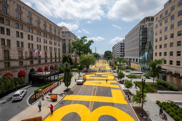 Protesters Demonstrate In D.C. Against Death Of George Floyd By Police Officer In Minneapolis