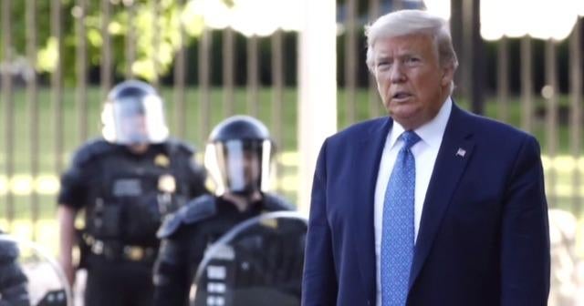 Trump to head to rural Maine as protests continue nationwide CBS News(01)