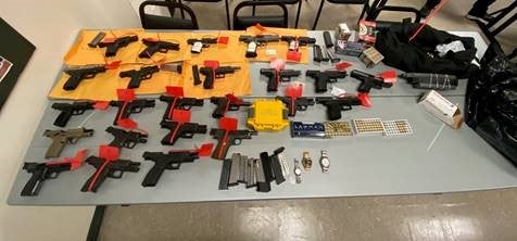 Guns recovered, arrests made