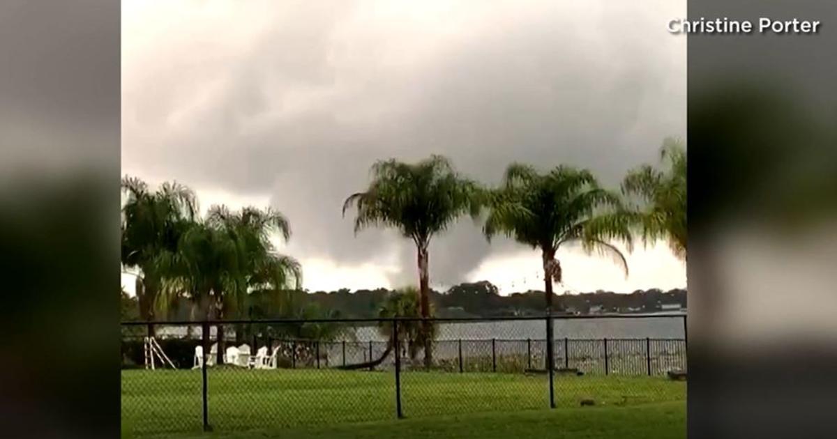 Orlando Tornado Damaged Buildings, Toppled Trees CBS Miami