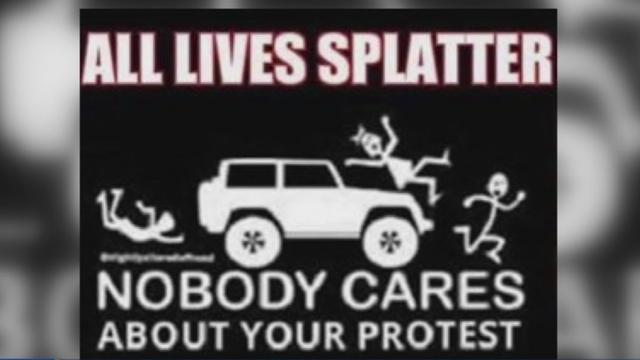 All Lives Splatter Nobody Cares About Your Protest Decal Sticker