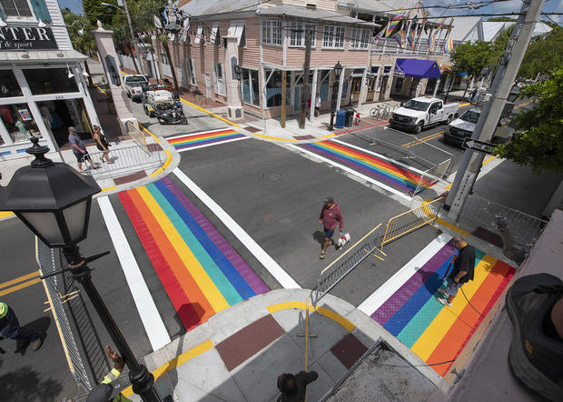 Key West Rainbow Crosswalks 
