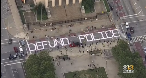 defund police painting 