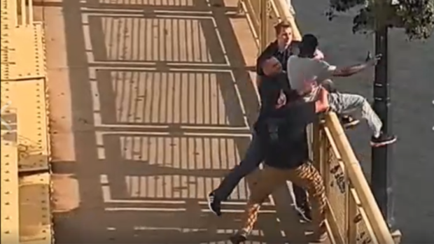 man saved from bridge 