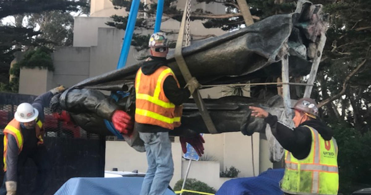 Christopher Columbus Statue Removed From Coit Tower In San