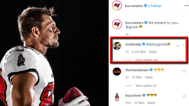 Buccaneers unveil first photos of Rob Gronkowski in team uniform