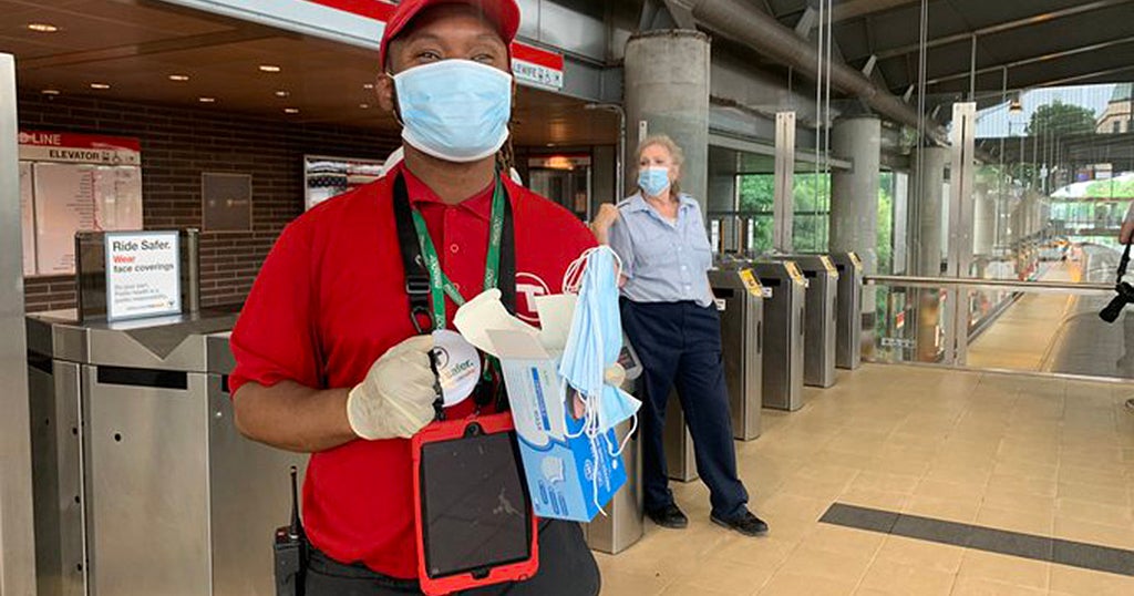 MBTA Hands Out Masks, Increases Service On Buses, Trains, Ferries - CBS ...