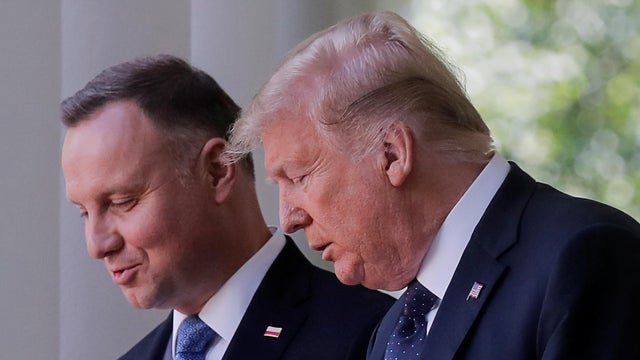 U.S. President Trump and Poland's President Duda hold joint news conference at the White House in Washington 
