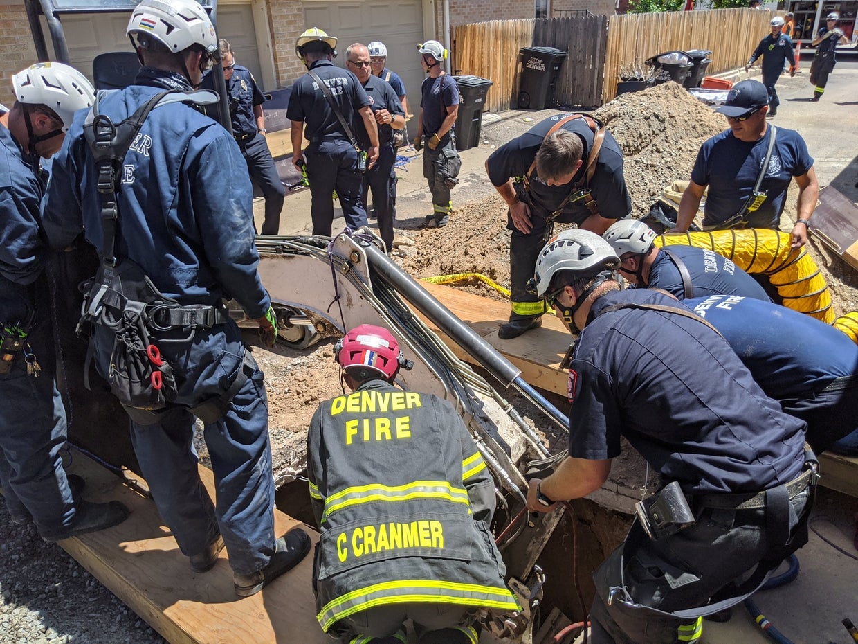 Sewer Rescue: Denver Firefighters Hoist Trapped Construction Worker ...