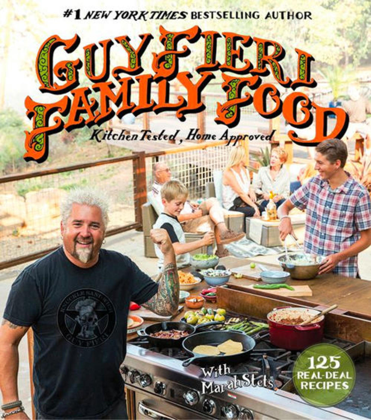 Recipe Guy Fieri S Quick BBQ Brisket CBS News   Guy Fieri Family Food Cover William Morrow 