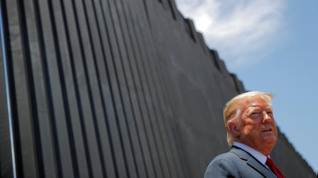 U.S. President Trump visits the U.S.-Mexico border in San Luis, Arizona 