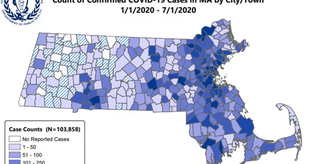 Coronavirus Cases Massachusetts Reports Latest Numbers By City And