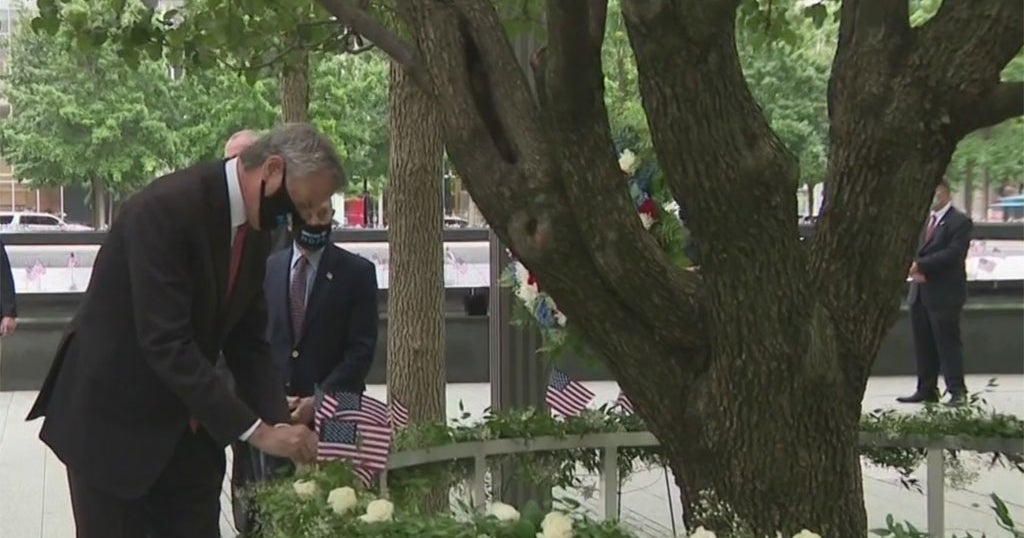 9/11 Memorial Plaza Reopens After Coronavirus Pandemic Closure - CBS ...