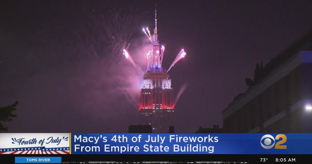Macy's July 4th Fireworks Launch From Empire State Building CBS New York