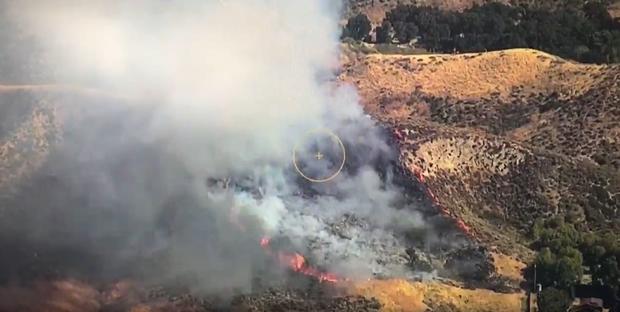 Firefighters Quickly Contain 5-Acre Brush Fire In Newhall 