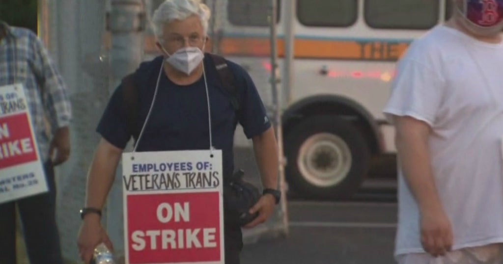 Drivers For MBTA's The Ride Program Go On Strike CBS Boston