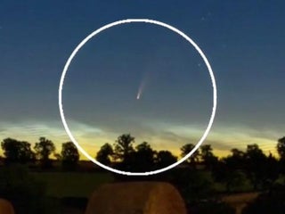 A rare bright green comet is visible from Earth as it makes