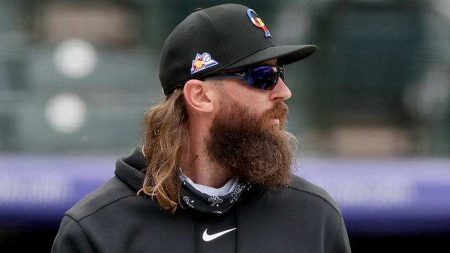 Charlie Blackmon of the Colorado Rockies looks on during the game News  Photo - Getty Images