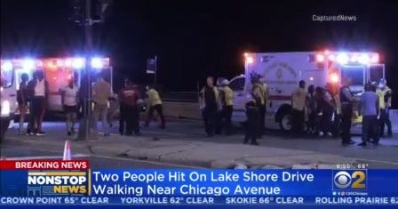 2 People Struck By Car On Lake Shore Drive While Trying To Cross ...