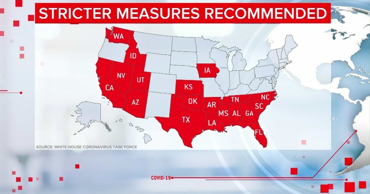 CDC Report Florida, 17 Other States In "Red Zone" For Coronavirus