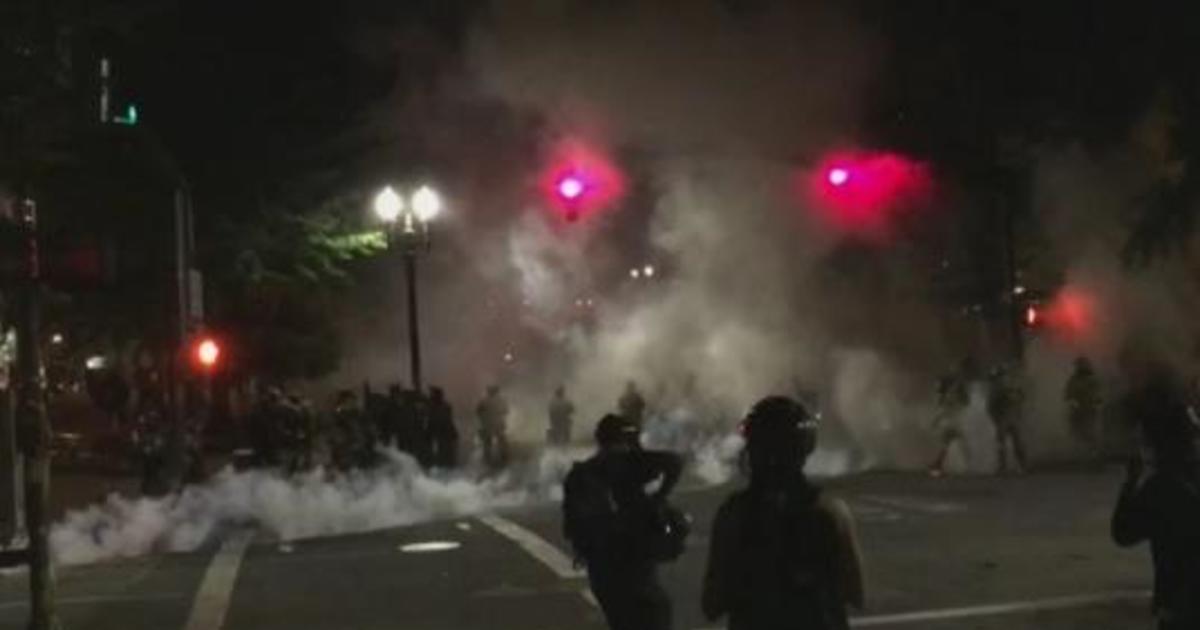 Federal Officers Again Tear-gas Portland Protesters As The Biggest ...