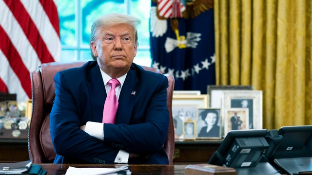 Trump Meets With Cabinet Members, Members Of Congress On Stimulus Payments 