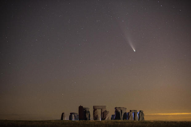 Comet NEOWISE Is Seen Over Stonehenge 
