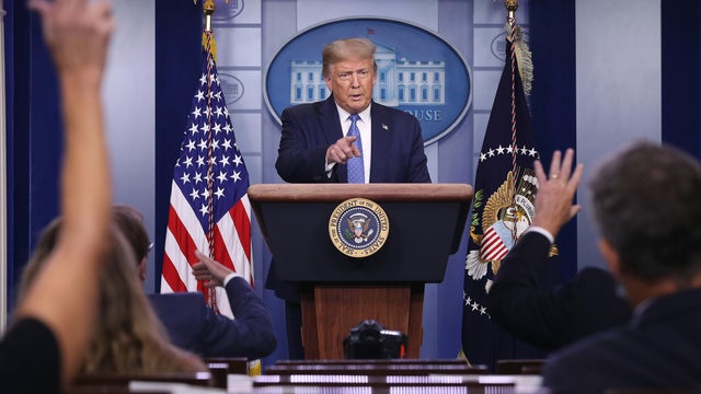 President Trump Holds News Conference In White House Briefing Room 