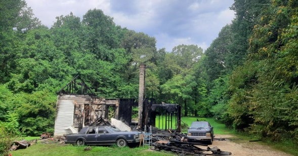 Man's Body Found In Burned Home In Calvert County, Fire Marshal's