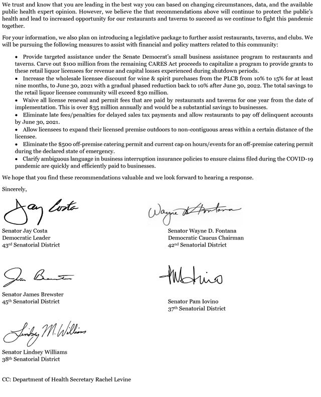 ACSDCD letter to Gov re restaurants and taverns. 7.23.2020-2 