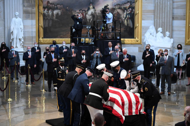 Late Rep. Lewis lies in state at the U.S. Capitol in Washington 