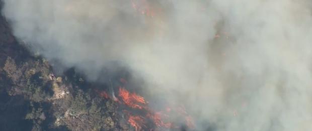 Dam Fire Burns 240 Acres In Angeles National Forest Area North Of Azusa 