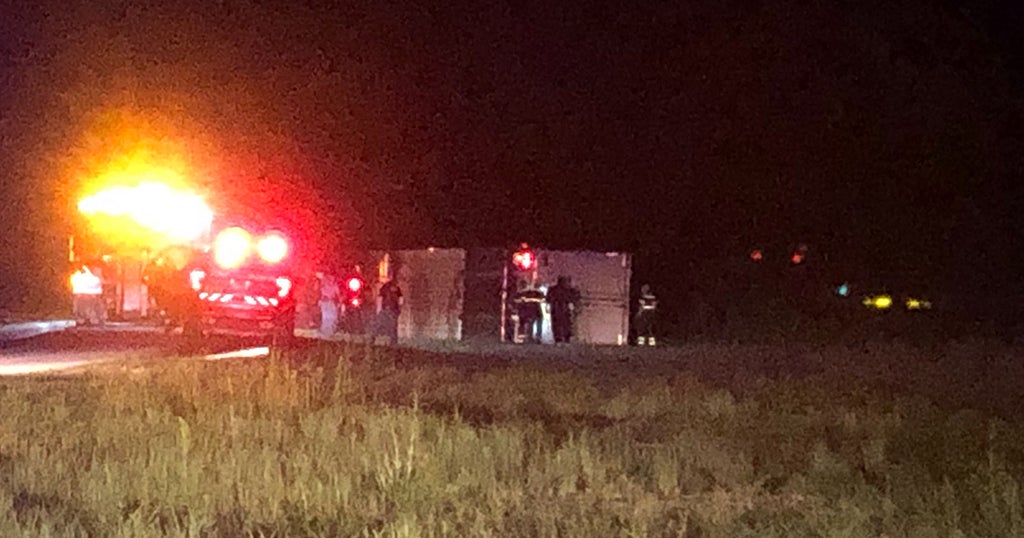 Tractor Trailer Crashes, Overturns In S-Bends Along Interstate-79 - CBS ...