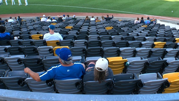 Socially Distant Fans At Saints Home Opener 