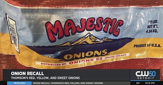 Onion Recall Thomson's Red, Yellow, And Sweet Onions CBS Detroit