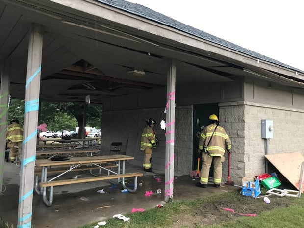 park shelter lightning strike 