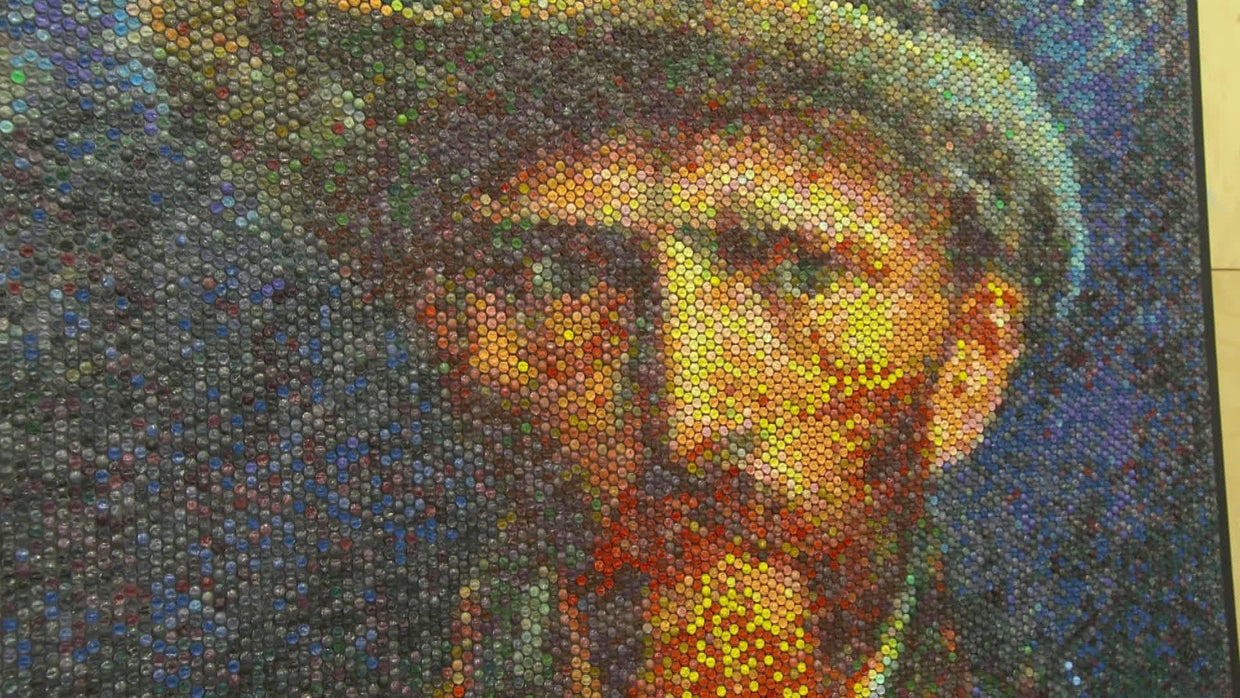 Pop art, by bubble wrap artist Bradley Hart CBS News