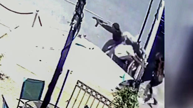 Surveillance Video Shows Gun Battle in Alameda 