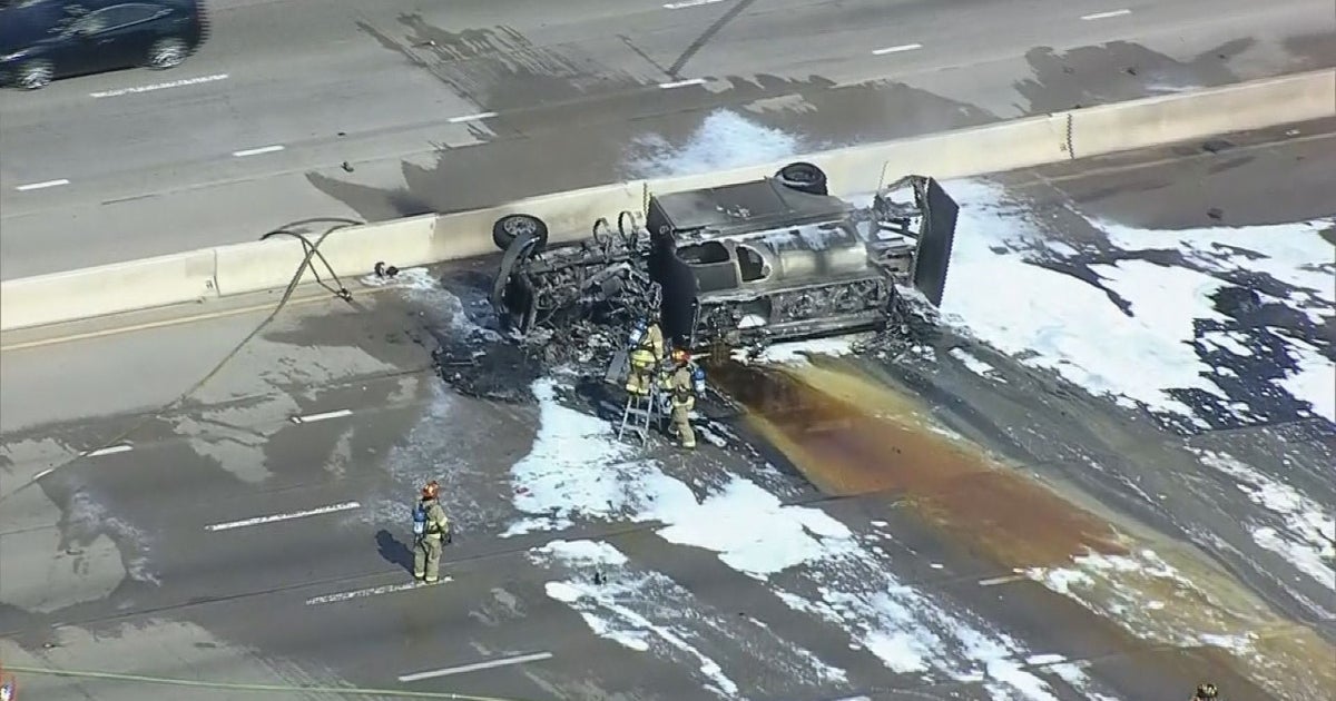 Fuel Truck Driver Dies After Fiery Crash On Highway 75 In Richardson ...