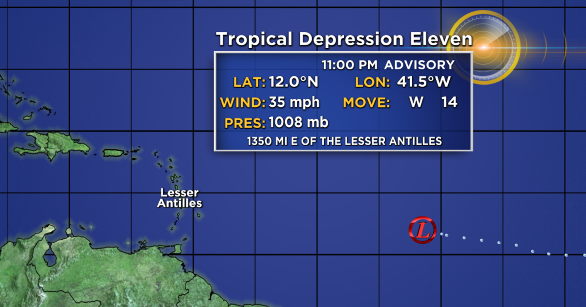 Tracking The Tropics Tropical Depression 11 Forecast To Gradually