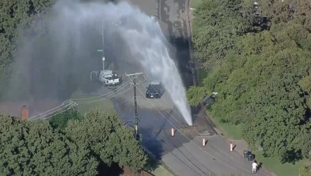 large-water-main-break-in-east-fort-worth-gushes-100-feet-into-the-air