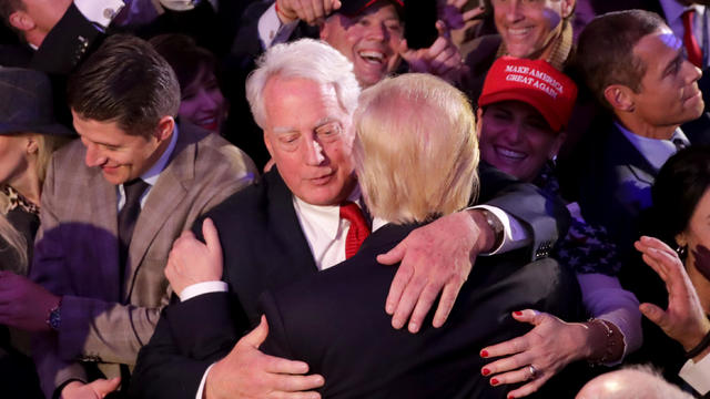 Republican Presidential Nominee Donald Trump Holds Election Night Event In New York City 