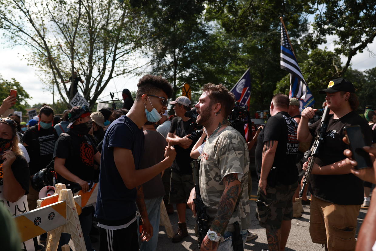 Rival Protesters Descend On Stone Mountain, Georgia, Near Country's ...