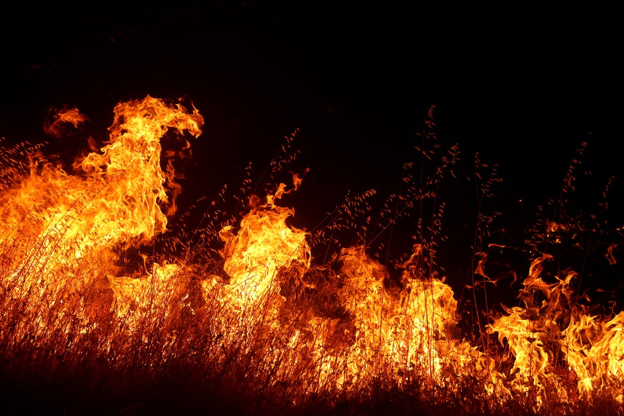 LNU Lightning Complex Fire Burns In Napa County 
