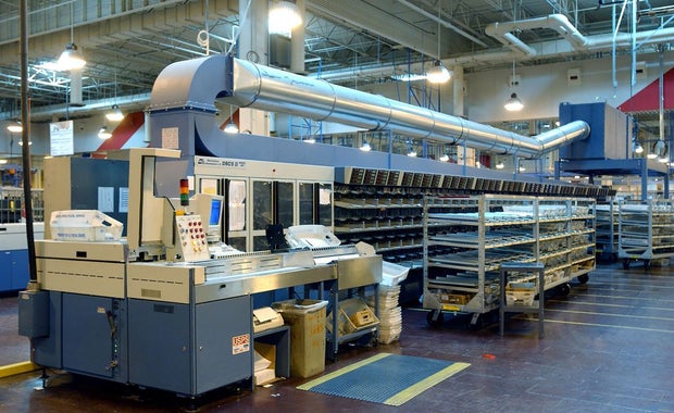 USPS sorting machine