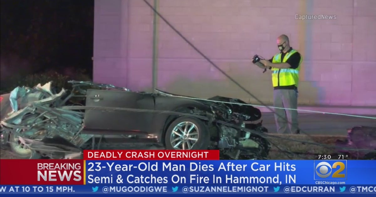 23YearOld Man Dies After His Car Hits Semi And Catches Fire In
