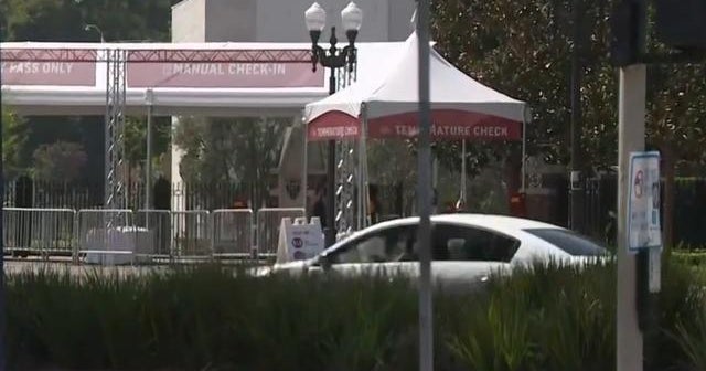 Dozens of students from the University of Southern California test